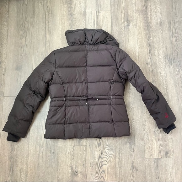 Misty Harbor Puffer Jacket All Weather Feathered Down Sz Large Brown - Picture 2 of 12